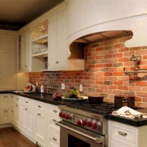 20 Beautiful Red Brick Kitchen Design Ideas 20 Exposed Brick Kitchen