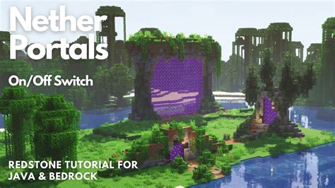 Nether Portal Design Minecraft Tutorial Java Bedrock