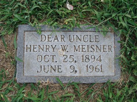 Henry William Meisner Find A Grave Memorial