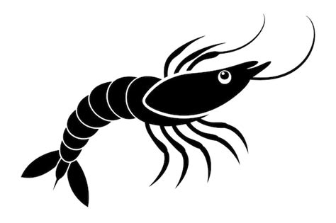 Premium Vector Shrimp Icon Vector Illustration Design