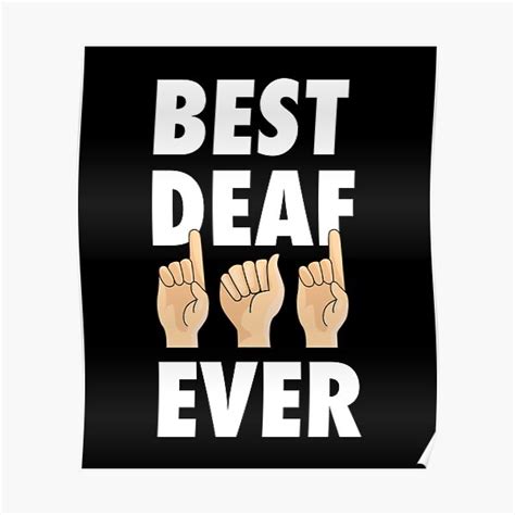 Deaf Pride Hard Of Hearing Sign Language Poster For Sale By Avlex