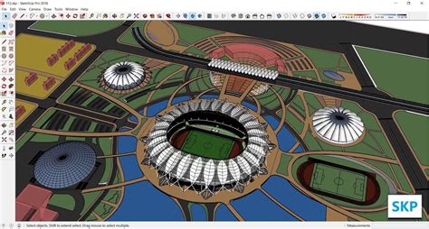 3d Model Sketchup Sport Complex 112 Cgtrader