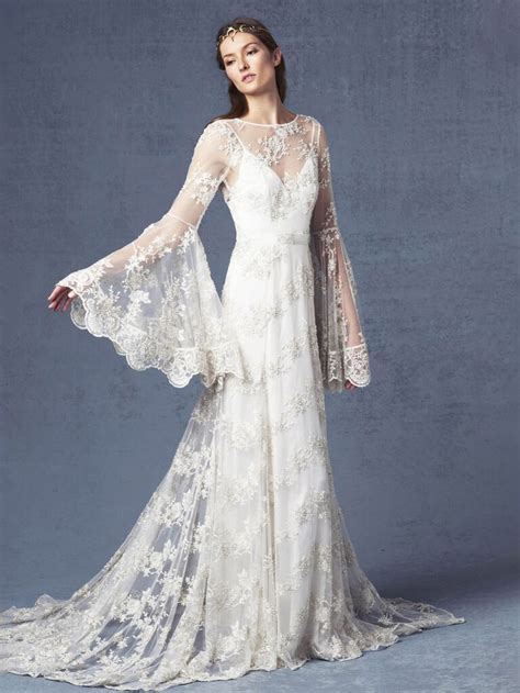 Bell Sleeve Wedding Dresses That Steal The Show