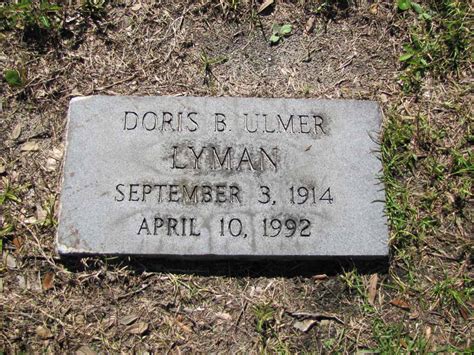 Doris Gibson Bridges Ulmer Lyman Memorial Find A Grave