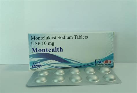 Montelukast Sodium Tablet 10 Mg For Clinical Packaging Type Blister