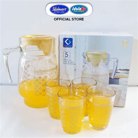 Jual IDOLMART Teko Set Kaca Kimglass Istanbul 1 Pitcher 4 Gelas