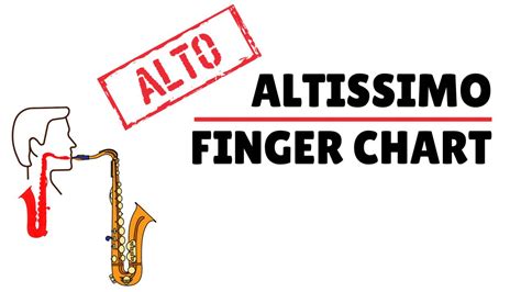 Free Online Saxophone Lesson | Alto Sax Altissimo Finger Chart