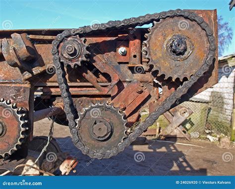 Chain transmission stock photo. Image of chain, agricultural - 24026920