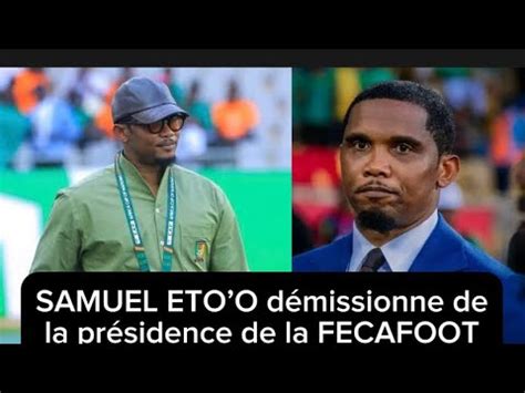 Samuel Etoo démissionne de la présidence de la FECAFOOT le comité