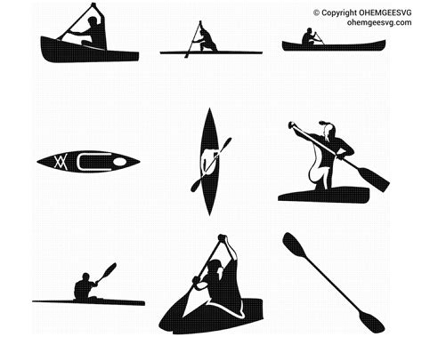 Canoe Svg Bundle Canoe Svg Canoeing Svg Kayak Svg Kayaking Etsy