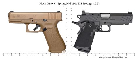 Glock G X Vs Springfield Ds Prodigy Size Comparison