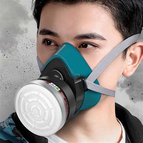 Activated Carbon Air Purifying Mask, Replaceable Cartridge Filter