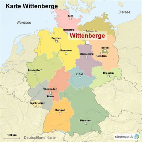 Wittenberg Germany Map