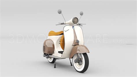 1127. Vespa Motorcycle 3D Model