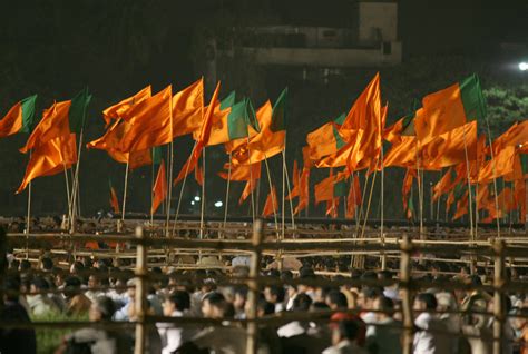 Filebjp And Shiv Sena Flags Flickr Al Jazeera English