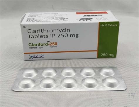 Clarithromycin Tablets Usp 250 Mg Packaging Size 10X10TAB At Rs 348