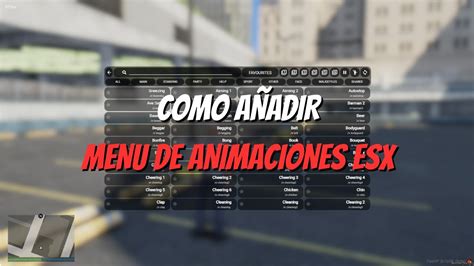 COMO AÑADIR MENU DE ANIMACIONES fivem ESX YouTube