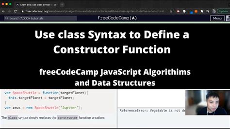 Use Class Syntax To Define A Constructor Function Es Freecodecamp