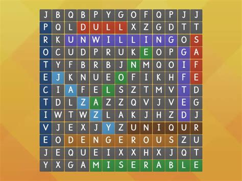 Bulmaca Wordsearch