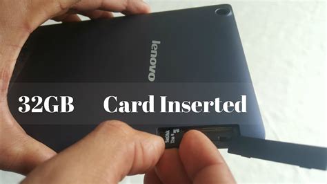 Lenovo Tab 2 A8 50f How To Insert Micro Sd Card Youtube