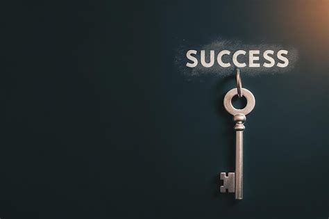 Premium Photo Symbolic Key To Success Concept