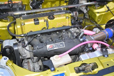 Honda Civic Engine At Honda Day 4 In Paranaque Philippines Editorial Stock Image Image Of