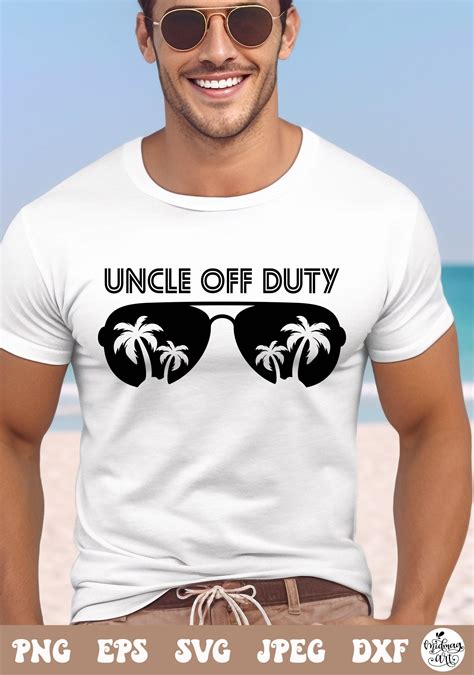 Uncle Off Duty SVG PNG Hot Uncle Summer Svg Funny Uncle
