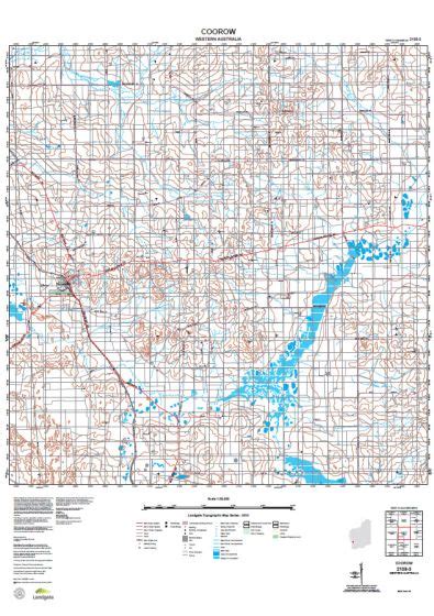 Buy 2138 3 Coorow Topographic Map By Landgate 2015 The Chart And Map Shop