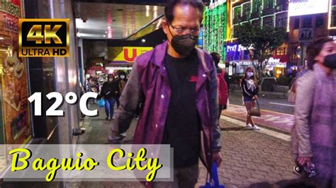 Baguio City Virtual Walking Mabini St And Session Road At Night