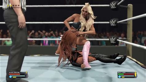 Becky Lynch Vs Tiffany Stratton Nxt Womens Title Match Youtube