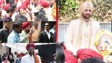 Karan Deol arrives at wedding venue on horse, Dharmendra, Sunny turn ...