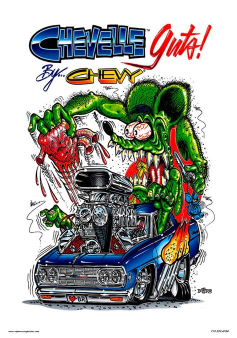 Vintage Reproduction Racing Poster Rat Fink Chevelle Gasser Etsy