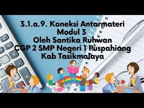 A Koneksi Antarmateri Modul Cgp Kab Tasikmalaya Santika