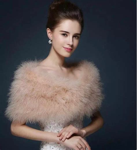 This Stunning Blush Pink Marabou Ostrich Feather Bolero Shawl Evokes