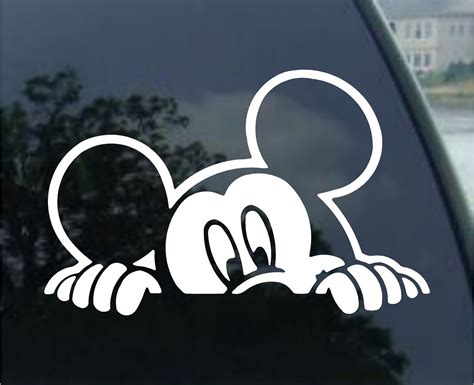 Mickey Mouse Vinyl Decal Car Window Mirror Bumper Laptop Etsy In 2022