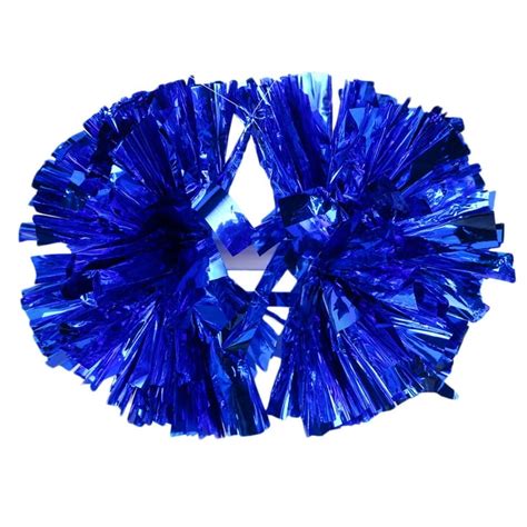 Pom Poms Cheer Dance Cheerleader Pompom Team Sports Blue Diy Rainbow