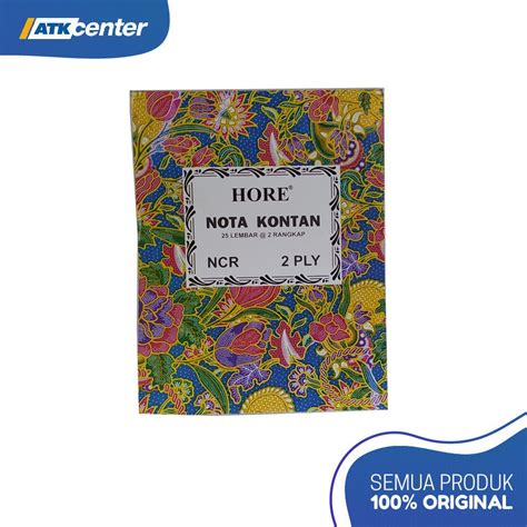 Jual Buku Nota Kontan Batik Besar A Hore Lembar X Ply Shopee