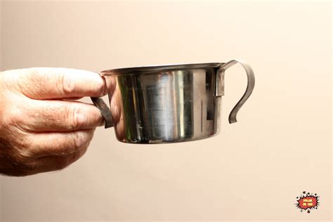 A Dollar or TWO: Tiny Steel Pot with Hook Handles