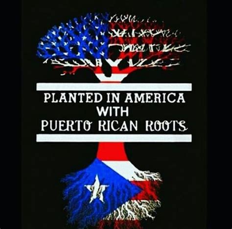 A Sign With The Words Planted In America With Puerto Rican Roots