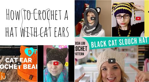 How To Crochet A Hat With Cat Ears