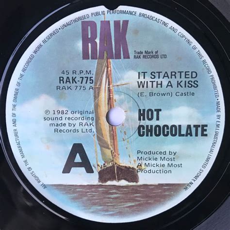 Hot Chocolate It Started With A Kiss 1982 Vinyl Discogs