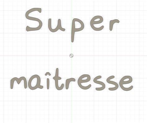 Fichier STL stamp SUPER MAITRESSE Design imprimable en 3D à