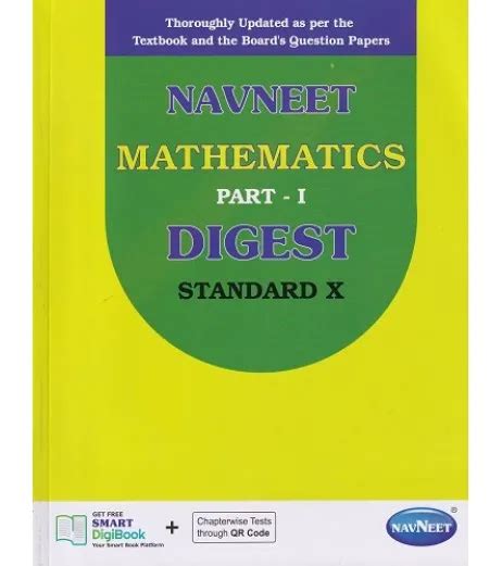 Buy Navneet Mathematics Part 1 Digest Class 10 Online From Schoolchamp