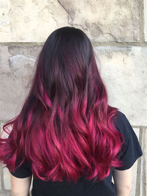 Fabulous Fuschia Balayage Ombre Beauty By Allison Fort Collins Hair