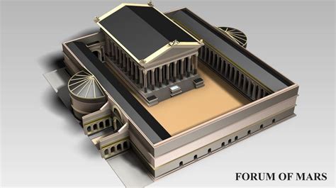 An Architectural Model Of The Temple Of Mars