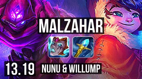 MALZAHAR Vs NUNU WILLUMP MID 6 0 9 400 Games Dominating KR