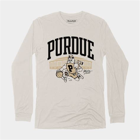 Retro Purdue Pete Basketball Long Sleeve | Homefield