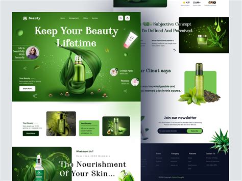 Skincare Beauty Landing Page Figma