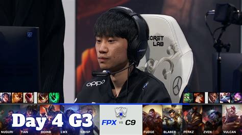 FPX Vs C9 Day 4 Group A S11 LoL Worlds 2021 FunPlus Phoenix Vs