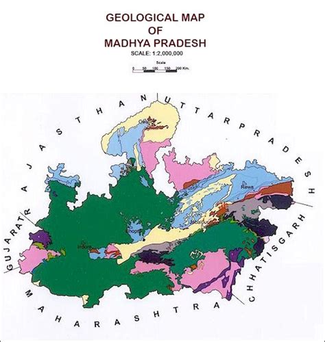 Madhya Pradesh Physical Map